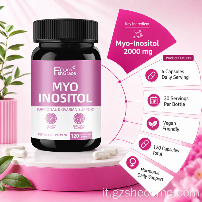 Myo Inositolo Capsule Equilibrio ormonale Supporto ovarico